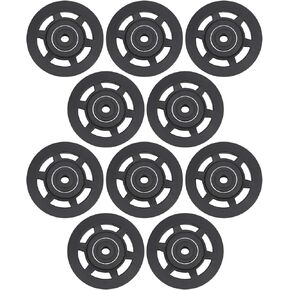 Bearing Pulley Wheel, 10Pcs 95MM Universal Nylon Bearing Pulley Wheel Replacement Gym Fitness Equipment