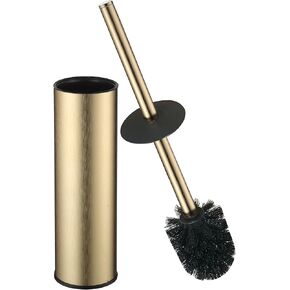 Toilet Brush and Holder Set Premium Material Toilet Bowl Cleaner Free Standing Toilet Bowl Brush and Holder Gold