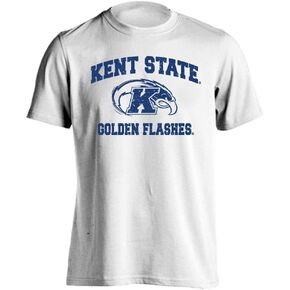 الرياضة الخاصة بك العتاد Kent State Golden Homes Retro Logo Logo There Short Shirt - (White ، S)