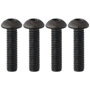 4pcs M5x20mm 10.9 Grade Hex Socket Reverse Left Hand Thread Screw Bolt Black Flat Head Hex Socket Cap Screws Bolts