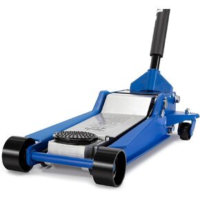 TONDA Car Jack, 4 Ton Low Profile Hydraulic Floor Jack with Dual Pump System, Rapid Lift, Blue