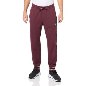 Armani Exchange Men's Collegiate Capsule Rugby Striped Drawstring French Terry Fleece Sweatpants