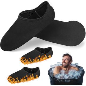 Palksky Neoprene Cold Plunge Socks, 1 Pair, Ice Bath Toe Covers, Reusable Toe Warmers - Size 10.8 in