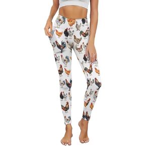 Biyejit High Waist Yoga Pants with Pockets, Tummy Control Workout Running Yoga Leggings for Women Plus Size XS-3XL