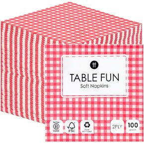Talking Tables 100 x Bulk Pack Soft Blue Chinoiserie Paper Napkins, Disposable Party Serviettes for Birthday, Weddings, Everyday Tableware, Catering, Recyclable Made in EU 2ply 33cm