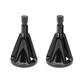Deburring External Chamfer Tool,High Speed Steel Burr Remover for Repairing Damaged Bolts, Hex Shank Remove Burr Tools (2 Pcs)