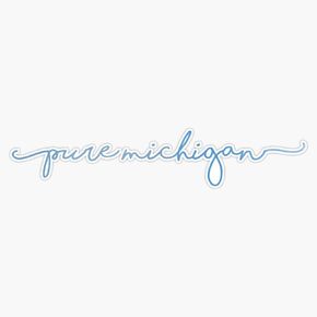 Pure Michigan Sticker Vinyl Decal Wall Laptop Window Car Bumper Sticker 5"