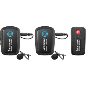 Saramonic Blink500 B2 Wireless Lavalier Microphone for Cameras Camcorder DSLR, Noise Cancellation, 6h Battery Life, 164ft Transmission, Lapel Clip-On Mic for Video Recording Vlog