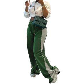 Baggy Green Flare Sweatpants Women Y2k Pants Wide Leg Sweatpants Women Y2k Sweatpants Fall Clothes
