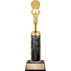 Customizable 12.5" Film Movie Black Star Trophy Award, Engrave Now