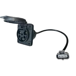 Charger Receptacle Fits for Evolution ICON EV Golf Carts, Replaces OEM# 2.04.0602