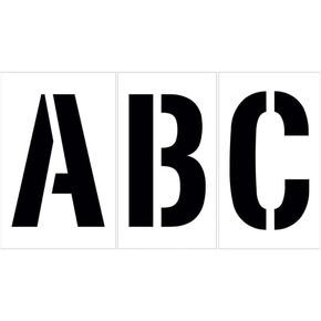 4" Alphabet Stencil Kit | Part# 10000904 | 26-Piece Kit Includes Letters A-Z | Letter Height is 4" | Durable 1/8" PolyTough Lifetime | Made in USA