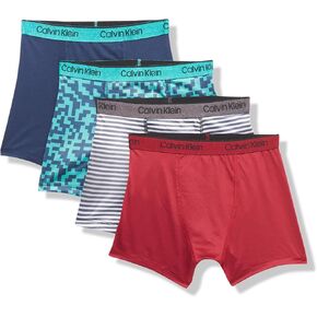 Calvin Klein Boys Underwear 4 Pack Performance Boxer Briefs
