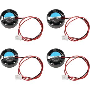 4pcs Mini 2510 Brushless Cooling Fan 9V-14.4V Round Cooling Fan DC2510 Quiet Large Air Volume Fan for Laptops Gaming Consoles(25.7x10.1mm)