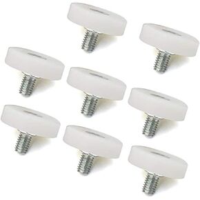 8Pcs Bearing Nylon Small Pulley Drawer Plastic Pulley Iron Sheet Cabinet Pulley Positioning Roller File Cabinet Pulley (19mm)