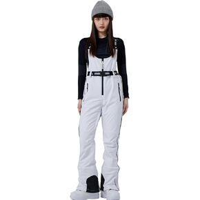 Hotian Womens Snow Pants Snow Pibs Pibs مقاوم للماء للرياح المعزولة سروال الجليد من السراويل على الجليد مع الأحزمة in Saudi Arabia
