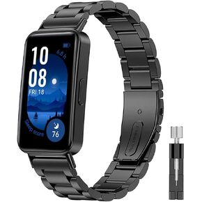 Stainless Steel Wristbands Replacement Strap Compatible for Huawei Band 9/Band 8