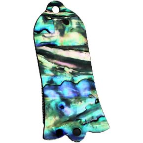 Guyker 1 Pcs Guitar Head Cover 2 Holes, Painted Shell Plastic Bell Shape Guitar Truss Rod Cover for LP Style Guitar Accessories Parts, JA-2005