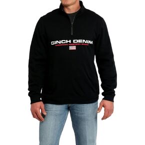 Cinch Western Sweatshirt Mens Puff Paint Fleece XXL Black MWK1918001
