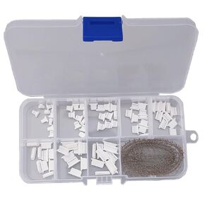 525Pcs JST SH 1.0mm Connectors Kit with Crimp Terminal Compatible 1.0mm Pitch 2/3/4/5/6/7/8/9/10 Pin Housing JST Adapter for FPV Drone Flight Controller