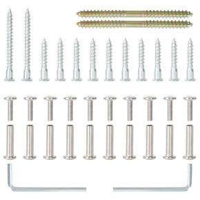Bamboo Garment Rack Screw with Allen Wrench,Self Screw