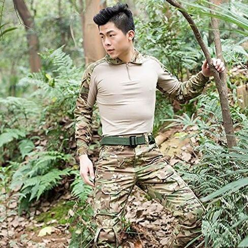 H World Shopping Hanstrong Gear Tactical Hounting Military Long Sleeve Shirt مع منصات الكوع in Kuwait