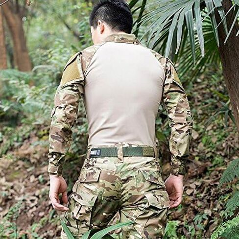 H World Shopping Hanstrong Gear Tactical Hounting Military Long Sleeve Shirt مع منصات الكوع in Kuwait