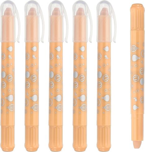 PATIKIL Watercolor Gel Crayon, 6Pcs Washable Twist Crayons for Coloring, Drawing, Painting, Dark Yellow in Saudi Arabia
