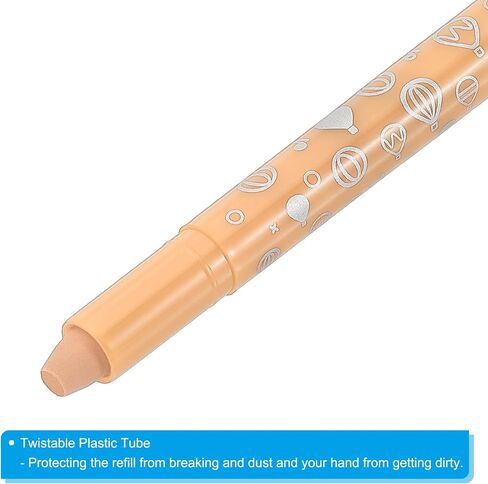 PATIKIL Watercolor Gel Crayon, 6Pcs Washable Twist Crayons for Coloring, Drawing, Painting, Dark Yellow in Saudi Arabia