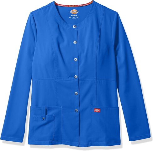 Dickies Xtreme Stretch Women Warm Up Scrubs Jacket Snap Front 82310 in Saudi Arabia