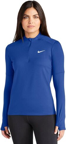 DH4951 Nike Women's Dri-Fit Element Long Sleeve 1/2 zip top Royal S in Saudi Arabia