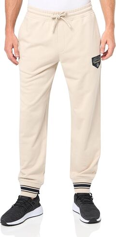 Armani Exchange Men's Collegiate Capsule Rugby Striped Drawstring French Terry Fleece Sweatpants in Kuwait