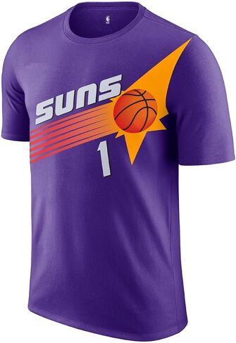 Devin Booker Phoenix Suns NBA Kids Youth 4-20 Purple Classic Edition T-Shirt (US ، Numeric ، 8 ، العادية ، الأرجواني) in Saudi Arabia