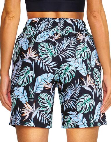 Women's 7''Long Swim Board Shorts Quick Dry Beach Shorts with Liner Pockets Swimsuits Bottoms Trunks for Women in Saudi Arabia