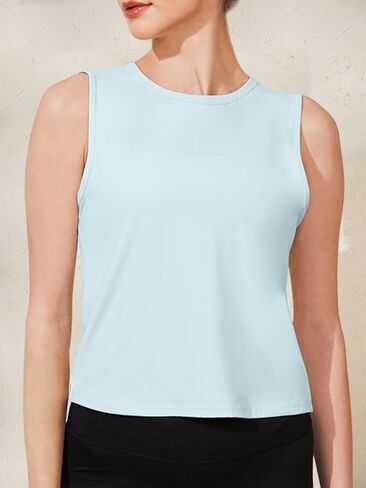 Chilylori Ice Silk Workout Tank Tops for Women Athletic Tops Loose Fit Running Tank Sleeveless Workout Tops for Women in Saudi Arabia