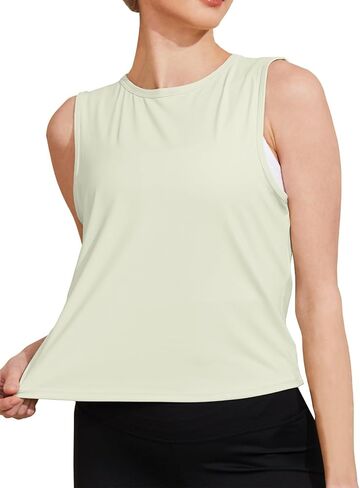 Chilylori Ice Silk Workout Tank Tops for Women Athletic Tops Loose Fit Running Tank Sleeveless Workout Tops for Women in Saudi Arabia