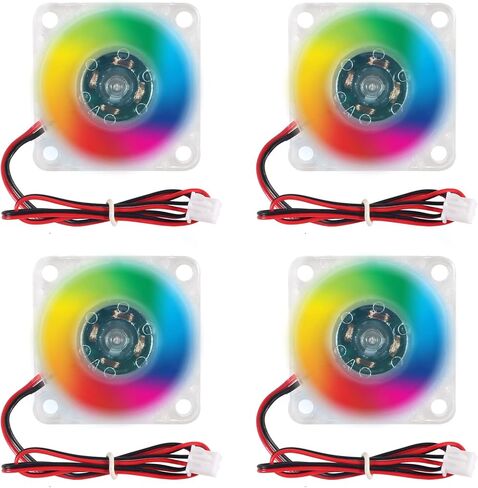 4pcs 2510 25mm 25x25x10mm مروحة ملونة LED DC 24V 2510 محمل الهيدروليكي التبريد 25x10mm 2pin in Kuwait