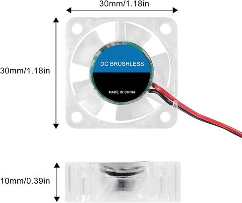4pcs 2510 25mm 25x25x10mm مروحة ملونة LED DC 24V 2510 محمل الهيدروليكي التبريد 25x10mm 2pin in Kuwait