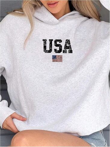 Women's Hoodie Sweatshirts Long Sleeve Drop Shoulder Casual Hooded Pullover Tops Basic Fall Tops in Saudi Arabia