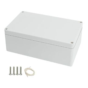 Junction Box Waterproof Plastic Project Box IP65 Plastic Project Box Electrical Box Enclosure Gray White 7.87"x 4.72"x 2.95"(200x120x75mm)
