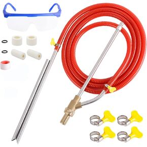 Rdutuok Pressure Washer Sandblasting Kit,Sand blaster for pressure washer with Replacement Nozzle Tips,Protect Glasses,1/4 Inch Quick Disconnect 5000 PSI for Abrasive Cleaning