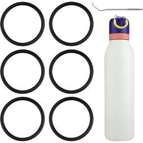6-Pack O-ring for Owala FreeSip Twist Insulated Stainless Steel Water Bottle，Gaskets compatible with Owala FreeSip Twist 18oz 24oz Insulated Stainless Steel Bottle.