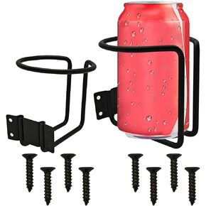2 Pack Boat Cup Holders,Wall Mount Cup Holder for Drinks, Universal Drinks Holders for Marine Boat,Pontoon,Yacht,Truck,RV