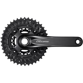 Shimano FC-M6000-3 Crankset - 175mm, 10-Speed, 40/30/22t, 96/64 BCD, Hollowtech II Spindle Interface, Black