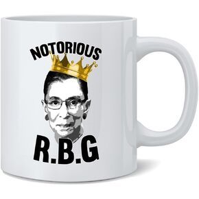 Notorious R.B.G. Ruth Bader Ginsburg Ceramic Coffee Mug Tea Cup Fun Novelty Gift 12 oz