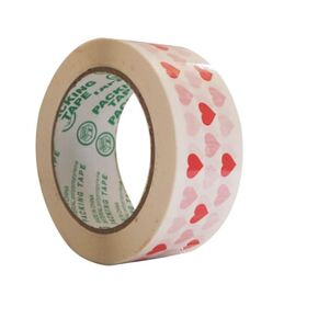 2Roll Cute Heart Packing Tape for Valentine's Day Gift Packing Decoration, 1.77" x110Yards Pink Decorative Shipping Packing Tape, Colored Designer Printed Packaging Tape for Sealing Boxes