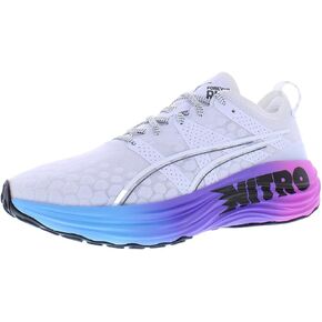 PUMA Foreverrun Nitro Sunset Puma White/Luminous Blue/Electric Orchid 10.5 D (M)