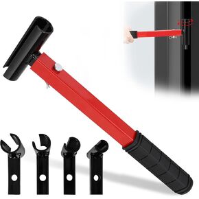 Hinge Gap Adjusting Wrench Kit 4 in 1 Door Hinge Adjustment Tool Heavy Duty Painted Steel Hinge Bender Wrench with Rubber Grip Hinges Gap Adjusting Wrench for Residential and Commercial