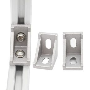 20Pcs 3030 Series Extrusion Connector 30 Series Aluminum Profiles Brackets for 30mm Aluminum Extrusion Profile Rail