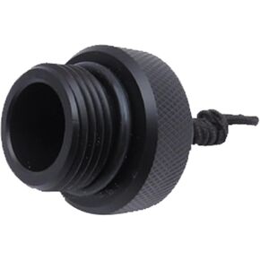 Black Scubas Diving DIN Tanks Valves Threaded Cover Regulator Dust Plug Cap Protector Cover End Cap Tanks Valves Cover with Cord, Diving & Snorkeling